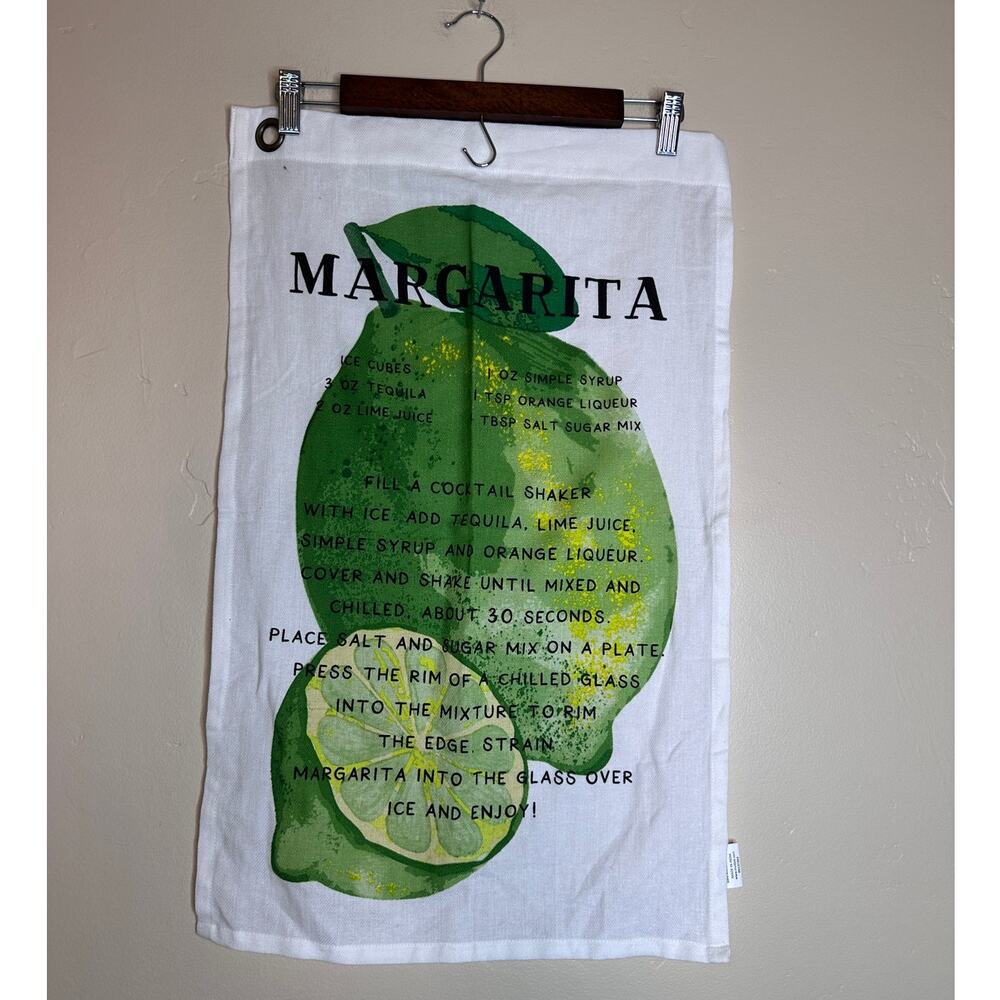 NWOT Mud Pie Margarita Drink Recipe Tea Towel